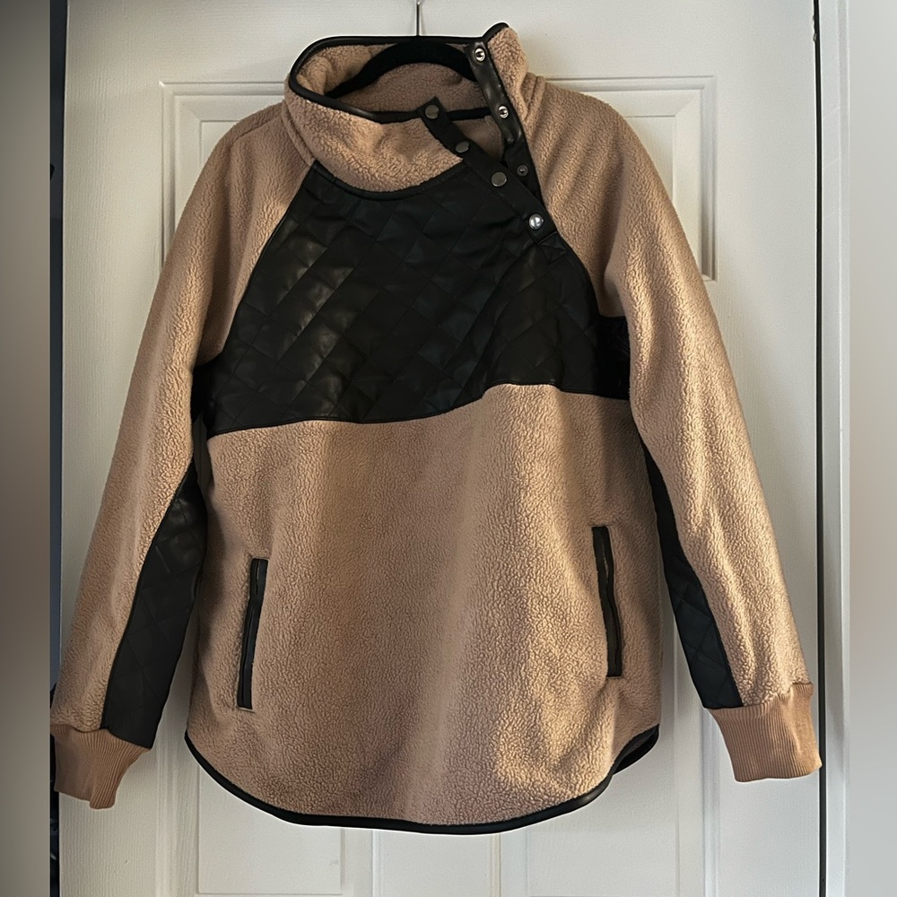 Asymmetrical Snap-Up Fleece -NWT - SOLD